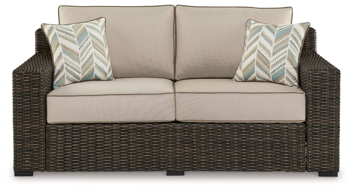 Coastline Bay - Loveseat With Cushion - Brown by Ashley – view 4