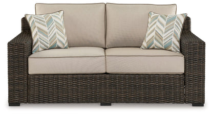 Coastline Bay - Loveseat With Cushion - Brown by Ashley – view 4